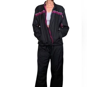 Jockey ActiveWear Black & Ruby Track Suit
